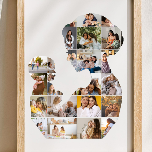 Mother's Day Photo Frame Collage Template