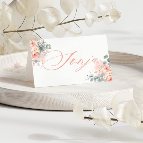 Peach Blush Place Card Holder