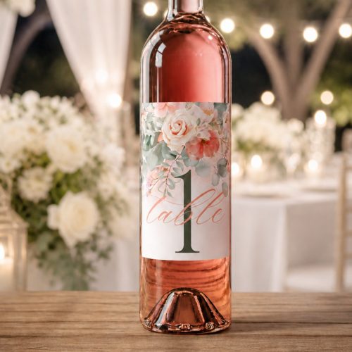 Wedding Wine Bottle Label
