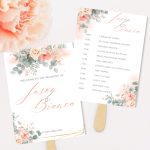 Peach Blush Paddle Fan Programme.